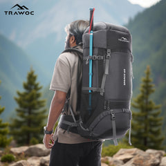 Sparco 65L Travel Backpack featuring with Laptop Compartment & Shoe Compartment – Grey