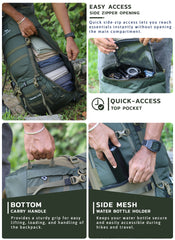 Triumph X 75 L Travel Backpack for Men & Women with Spacious Main Section & Shoe Compartment _ Hunter green