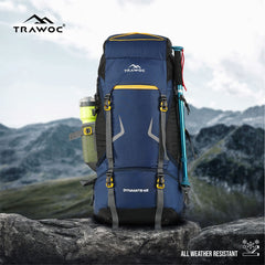 DYNAMITE 65L Travel Backpack with Rain Cover & Shoe Compartment -NavyBlue(clearance sale)