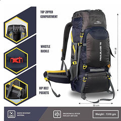 TRAILBLAZE-75 Rucksack - Navyblue