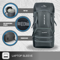 GLIDE-50 Backpack - Black