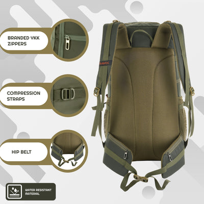 VANGUARD 40 L Laptop Bag with Rain Cover & Shoe Compartment - Oilvegreen (Refurbished)