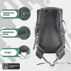 VANGUARD 40 L  Laptop Bag with Rain Cover & Shoe Compartment - Grey