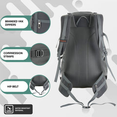 VANGUARD 40 L  Laptop Bag with Rain Cover & Shoe Compartment - Grey(clearance sale)
