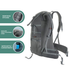 VANGUARD 40 L  Laptop Bag with Rain Cover & Shoe Compartment - Grey