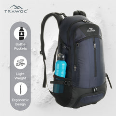 FALCON 40 l Travel Laptop Backpack for Men and Women with Rain Cover -Navyblue(clearance sale)