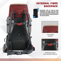 WILDQUEST-50 Rucksack - Carmine Red