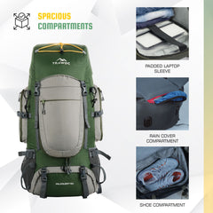 WILDQUEST-50 Rucksack - Hunter Green