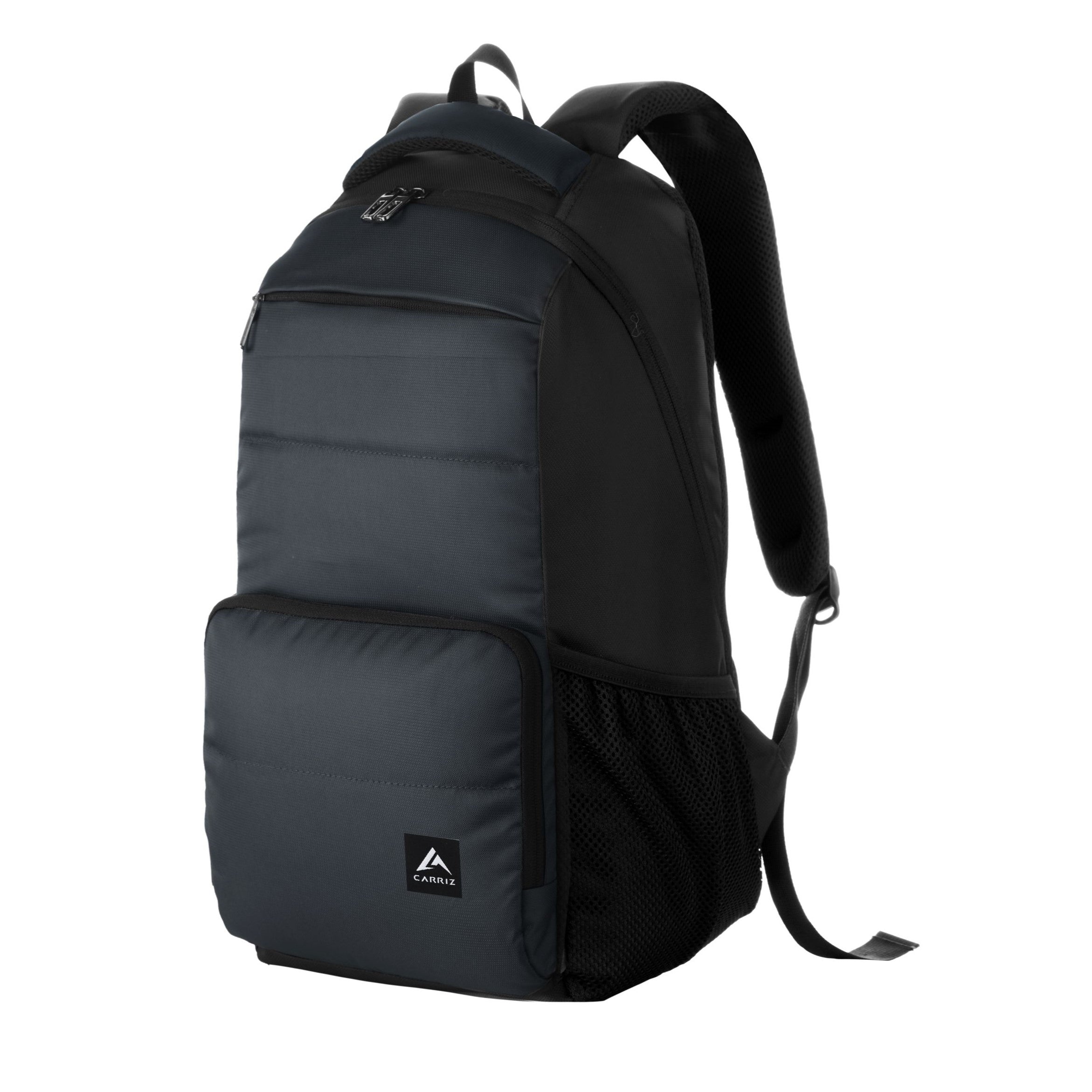 Image of the CARRIZ Casual Backpack - LB02 in grey, featuring a modern, minimalist design with multiple compartments, adjustable straps, and a sleek zipper closure. Perfect for everyday use, travel, or school.