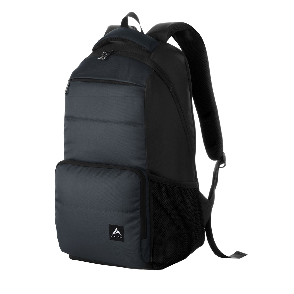 Image of the CARRIZ Casual Backpack - LB02 in grey, featuring a modern, minimalist design with multiple compartments, adjustable straps, and a sleek zipper closure. Perfect for everyday use, travel, or school.