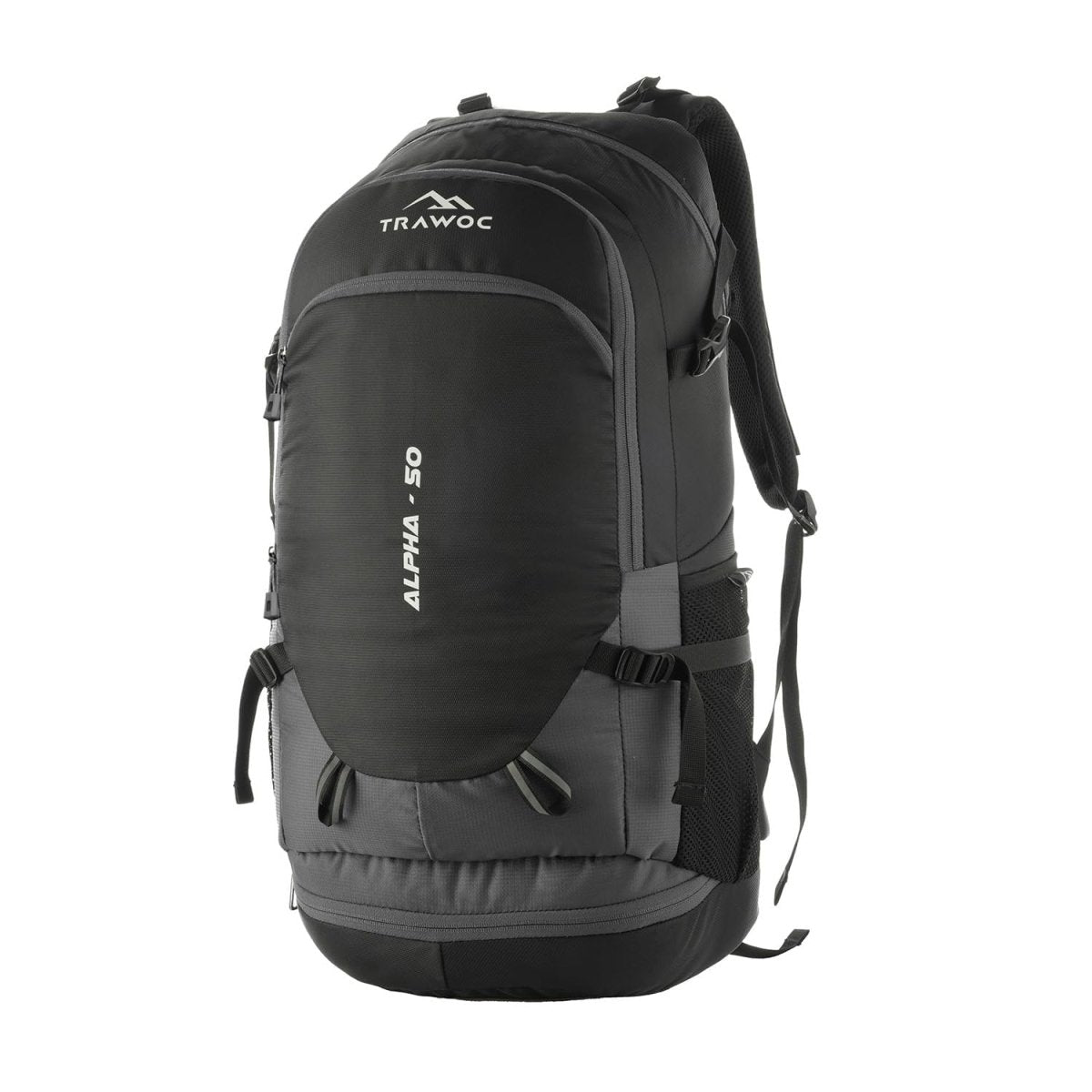 ALPHA 50 L Water Resistant Daypack Bag for Cycling, trekking - Grey(clearance sale) - TRAWOC