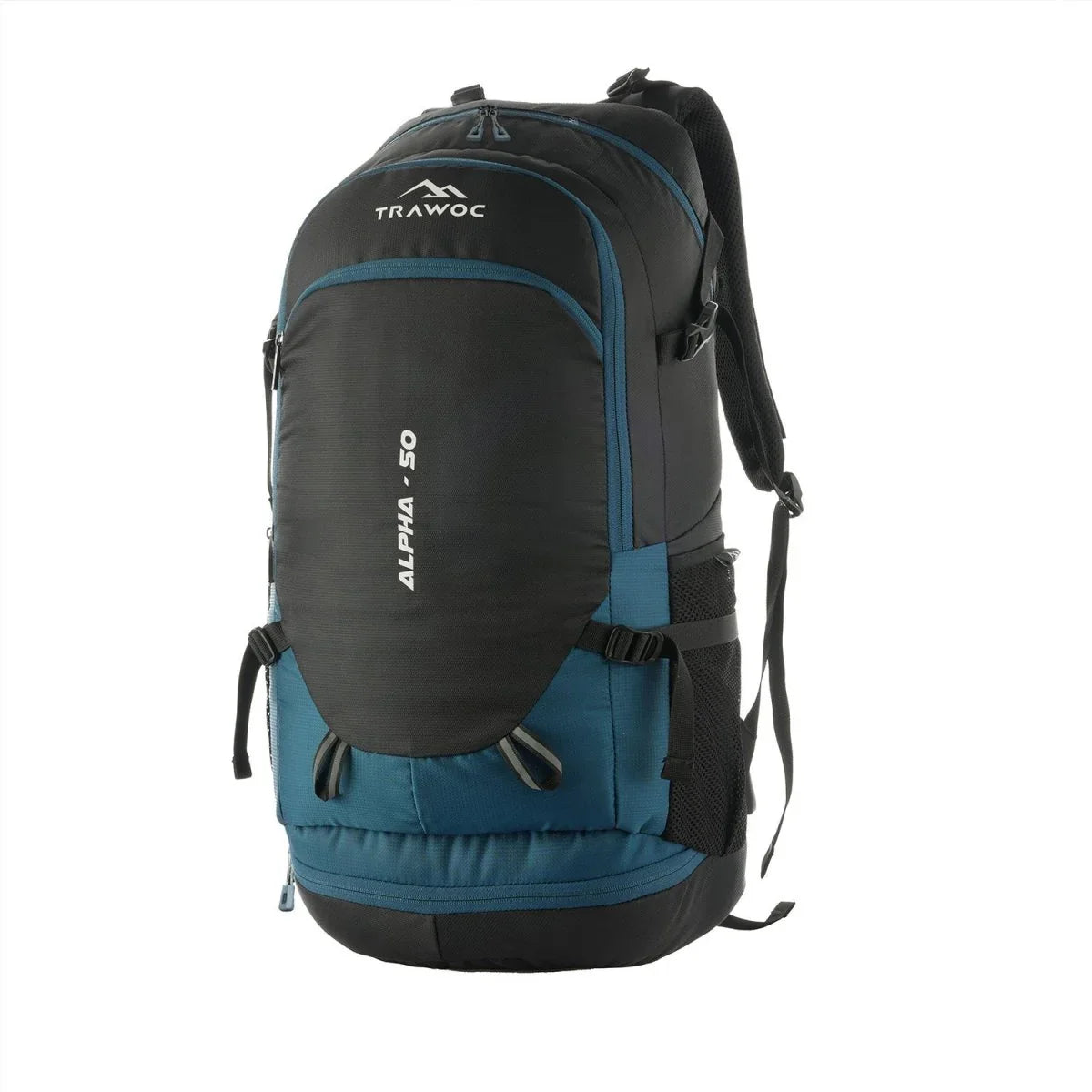 ALPHA 50 L Water Resistant Daypack Bag for Cycling, trekking - Skyblue - TRAWOC