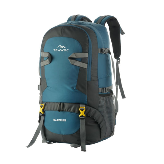 BLAZE 55 L Travel Backpack Daypack for Camping Hiking Trekking - Englishblue(clearance sale) - TRAWOC