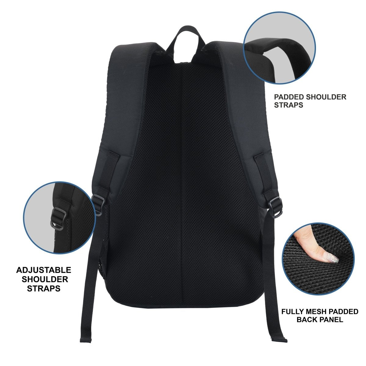 CARRIZ Casual Backpack - CB04 - INKBLUE (Clearance sale) - TRAWOC