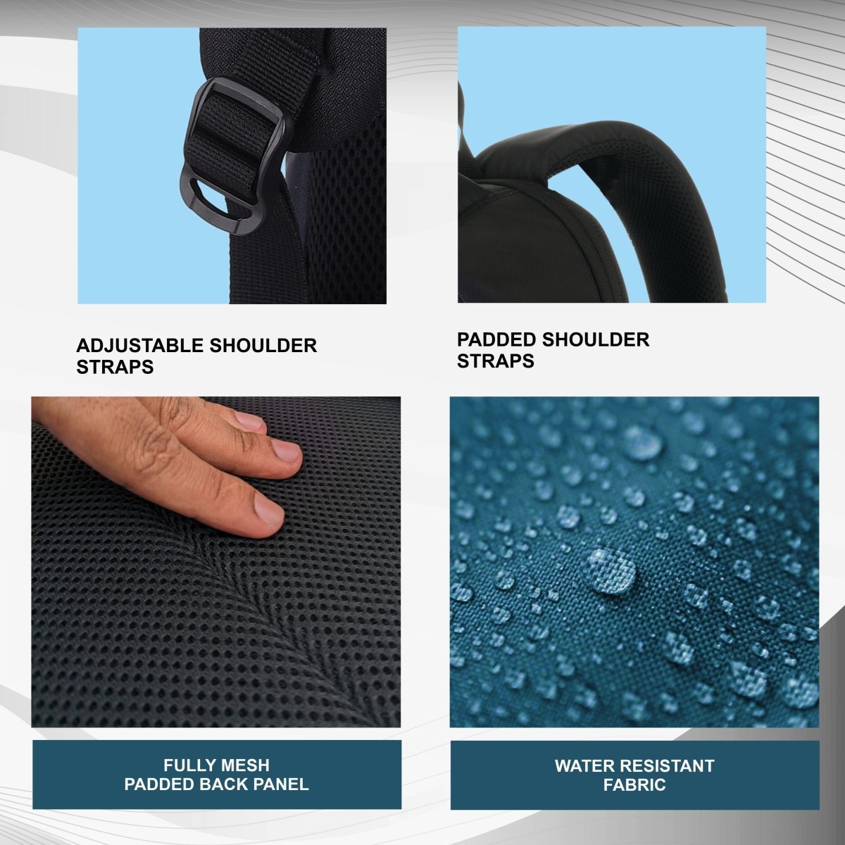 CARRIZ Casual Backpack - CB05 - ENGLISHBLUE - TRAWOC