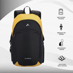 CARRIZ Casual Backpack - CB05 - YELLOW - TRAWOC