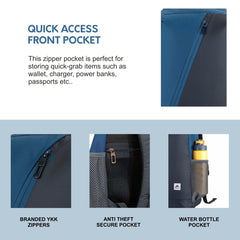 CARRIZ Casual Backpack - CB06 - ENGLISHBLUE (Clearance sale) - TRAWOC