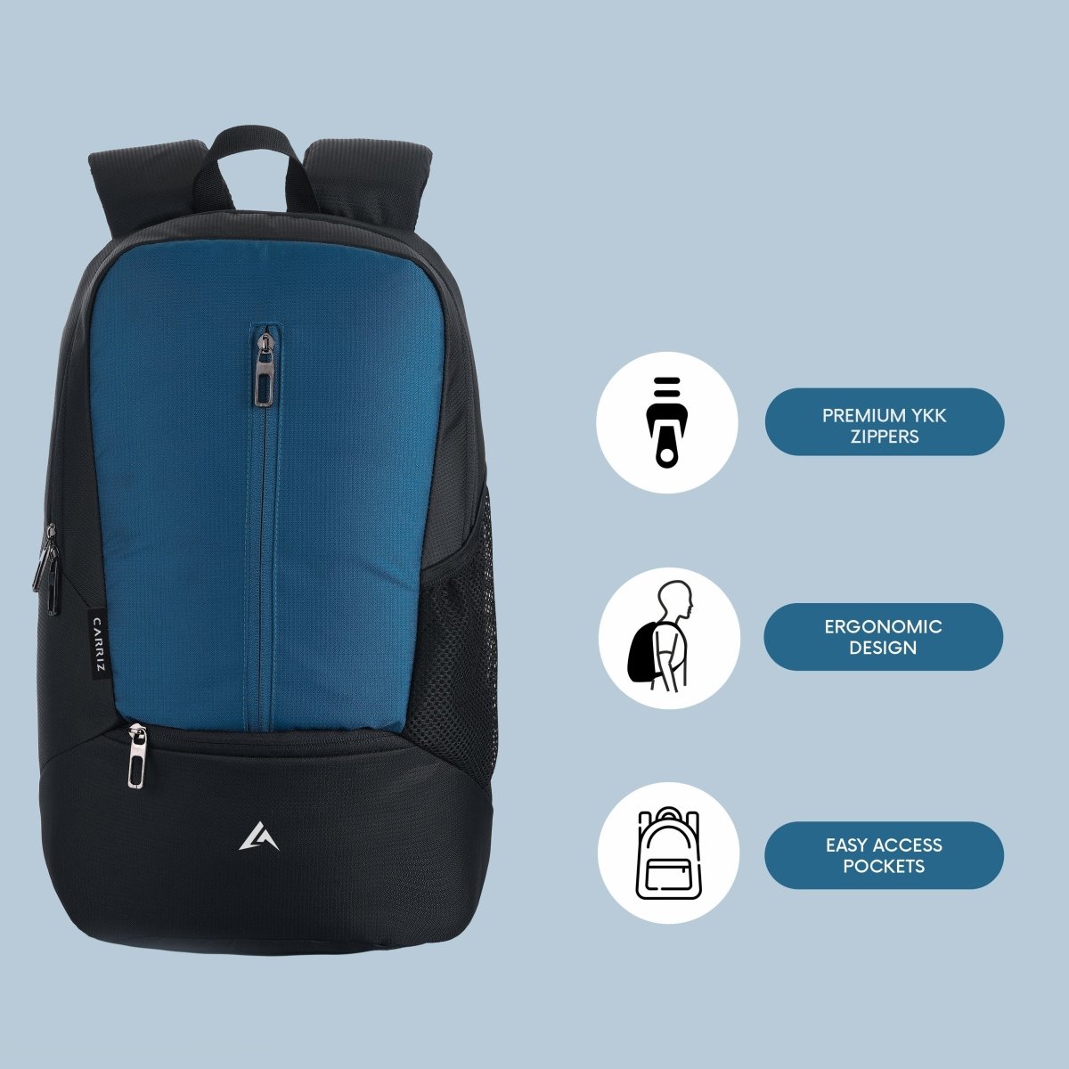 CARRIZ Casual Backpack - CB08 - ENGLISHBLUE (Clearance Sale) - TRAWOC