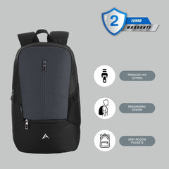 CARRIZ Casual Backpack - CB08 - GREY - TRAWOC