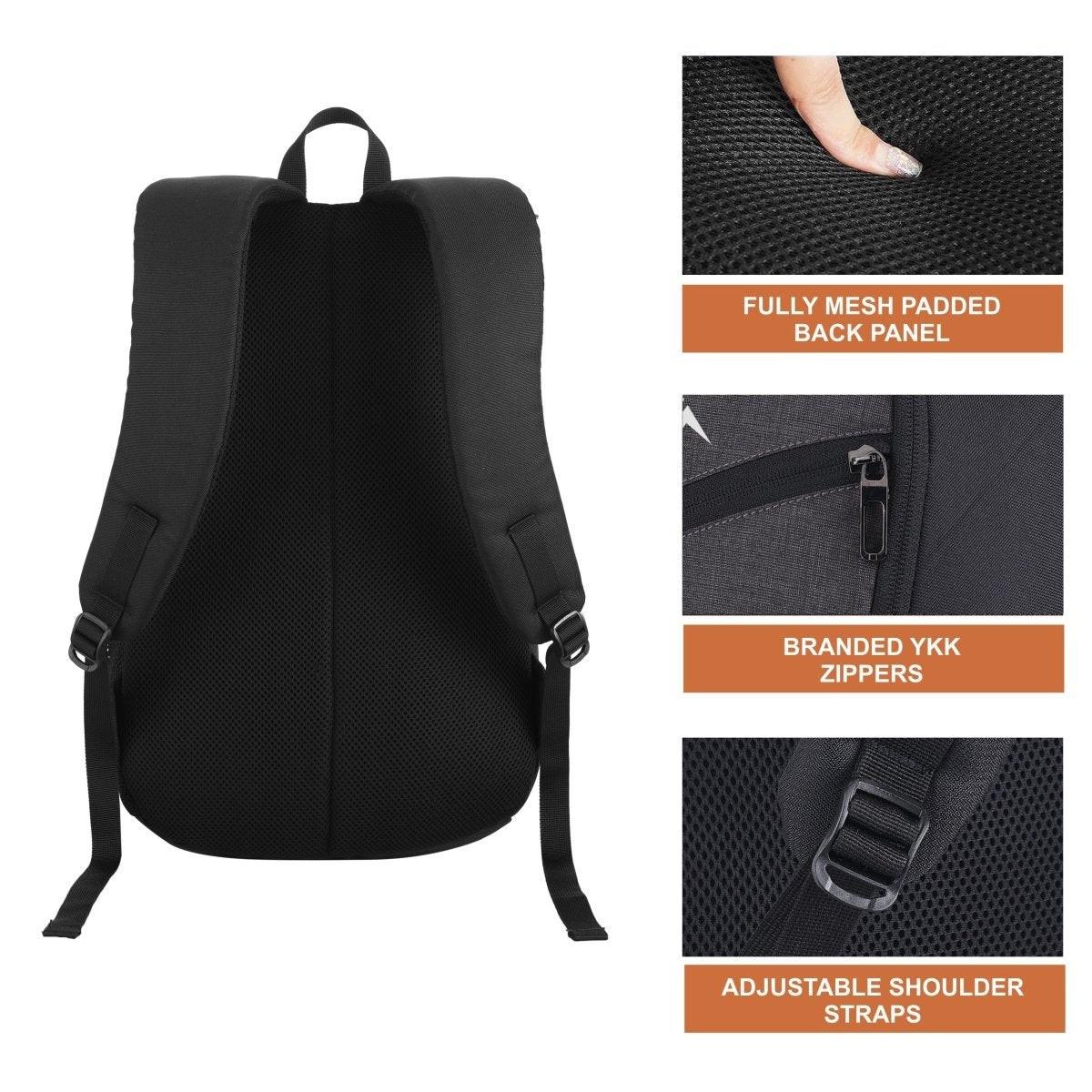 Carriz CB01 22L Casual Backpack - Brown - TRAWOC