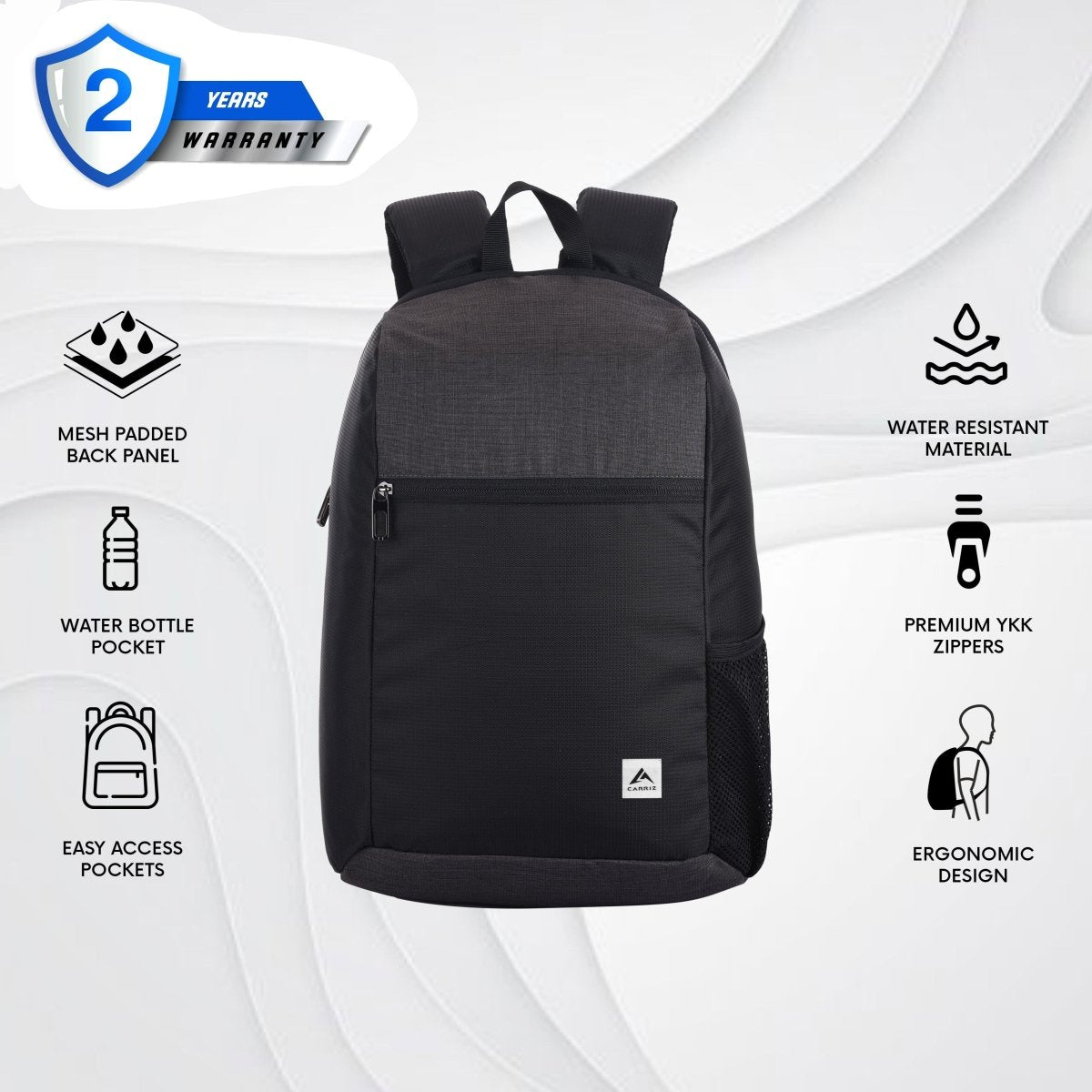 Carriz CB02 21L Casual Backpack - Brown - TRAWOC