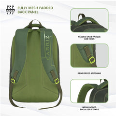Carriz CPB01 26L Laptop Backpack - Green - TRAWOC
