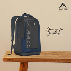 Carriz CPB02 26L Laptop Backpack - Grey - TRAWOC