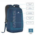 Carriz CPB02 26L Laptop Backpack - Navy Blue - TRAWOC