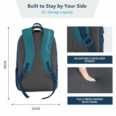 Carriz CPB03 25L Laptop Backpack - Blue - TRAWOC