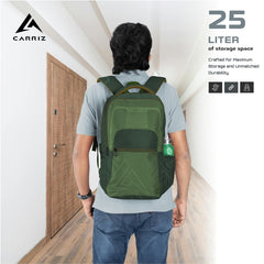 Carriz CPB03 25L Laptop Backpack - Green - TRAWOC