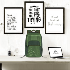 Carriz CPB03 25L Laptop Backpack - Green - TRAWOC
