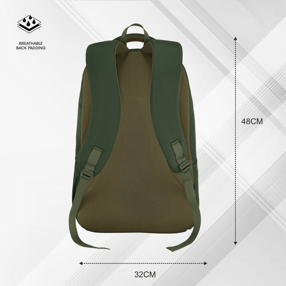 Carriz CPB05 26L Laptop Backpack - Green - TRAWOC