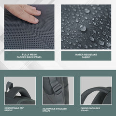 Carriz CPB05 26L Laptop Backpack - Grey - TRAWOC