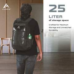 Carriz CPB06 25L Laptop Backpack - Black - TRAWOC