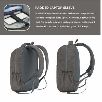 Carriz CPB07 29L Laptop Backpack - Brown - TRAWOC