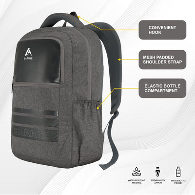 Carriz CPB07 29L Laptop Backpack - Brown - TRAWOC