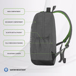 Carriz CPB08 24L Laptop Backpack - Ash Grey - TRAWOC