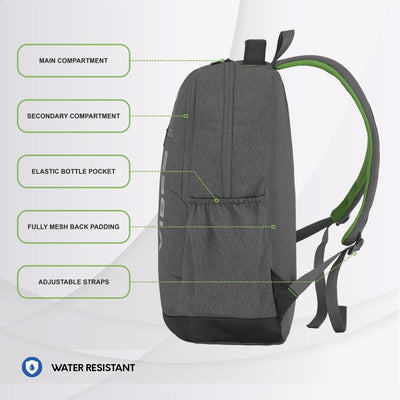 Carriz CPB08 24L Laptop Backpack - Ash Grey - TRAWOC