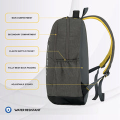 Carriz CPB08 24L Laptop Backpack - Brown - TRAWOC