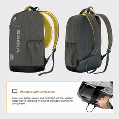 Carriz CPB08 24L Laptop Backpack - Brown - TRAWOC