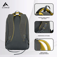 Carriz CPB08 24L Laptop Backpack - Brown - TRAWOC