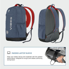 Carriz CPB08 24L Laptop Backpack - Navy Blue - TRAWOC