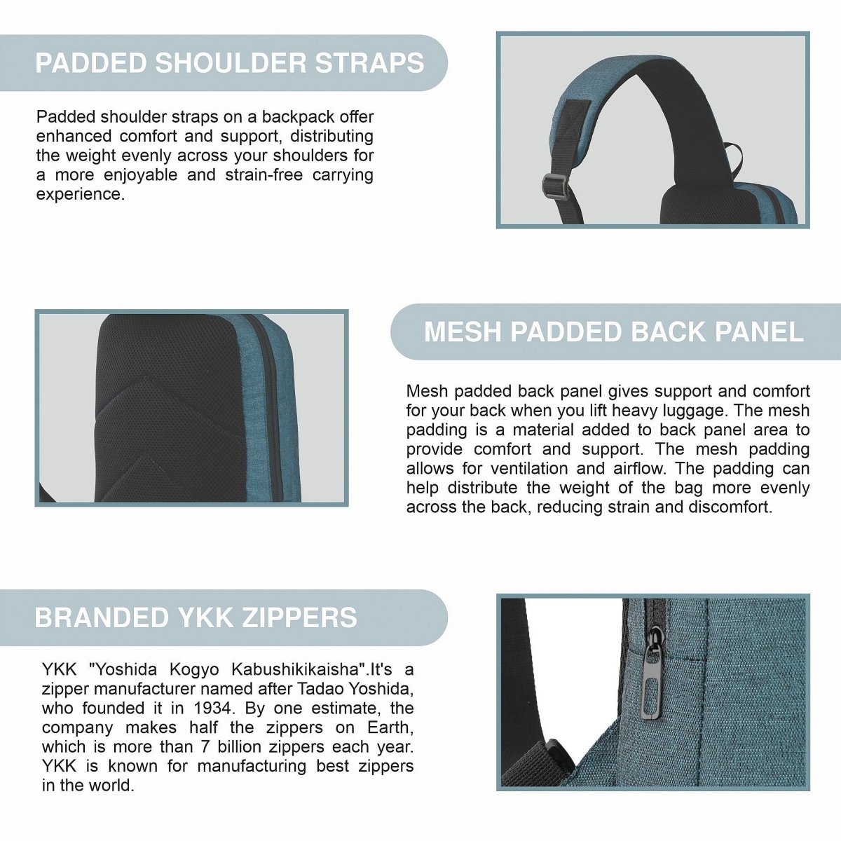 CARRIZ Outdoor Sling Bag | Crossbody & Shoulder Bag for Men | Water Resistant Travel & Hiking Daypack | 2 - Year Warranty (CRB02) - Teal (Clearance sale) - TRAWOC