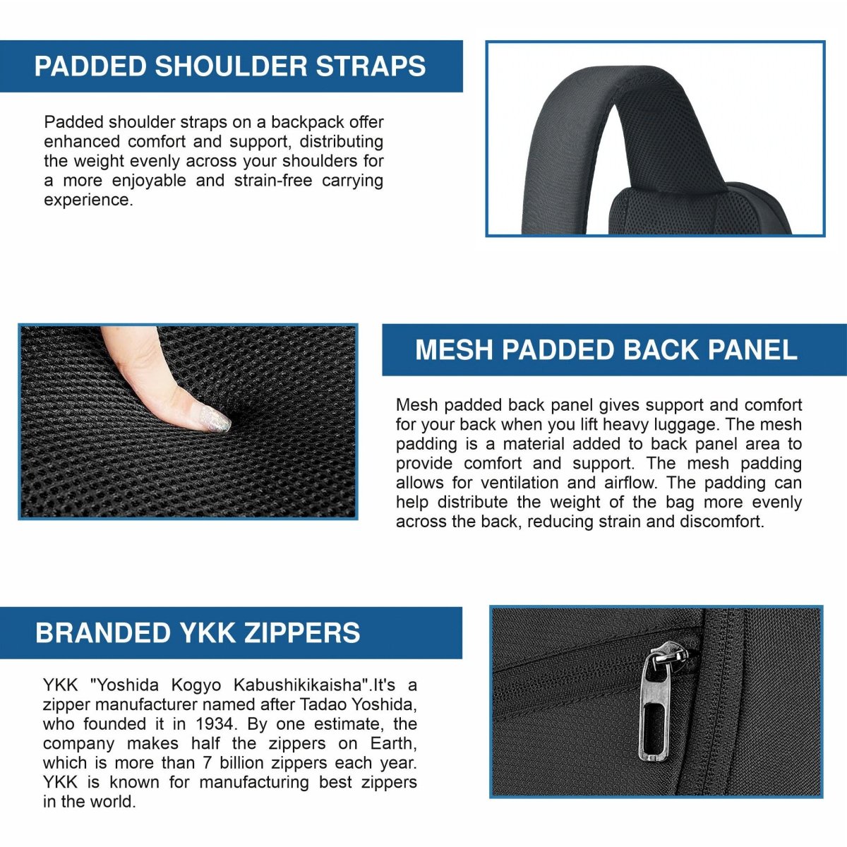 CARRIZ Sling Bag for Men & Women | Outdoor Crossbody & Shoulder Bag for Hiking, Cycling & Travel | Water Resistant | 2 - Year Warranty (CRB03) - BLACK - TRAWOC