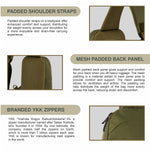 CARRIZ Versatile Sling Bag | Crossbody Travel & Hiking Daypack for Men & Women | Water Resistant | 2-Year Warranty (CRB01) - Olive Green