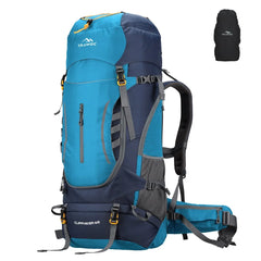 Cliffhiker 65 L Rucksack featuring Durable Zippers & Laptop Compartment – Skyblue - TRAWOC