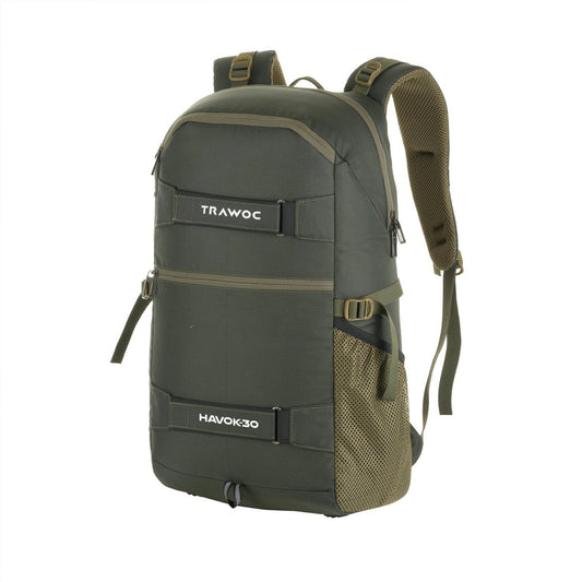HAVOK 30L Unisex Laptop Backpack Ideal Travelling Casual use - Olivegreen - TRAWOC
