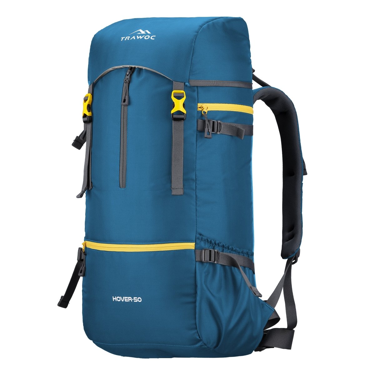 Hover 50L Backpack for Men & Women with Multi - Pocket Design & with Lightweight Build - Englishblue - TRAWOC