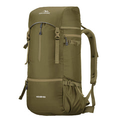 Hover 50L Backpack for Men & Women with Multi - Pocket Design & with Lightweight Build - olivegreen - TRAWOC