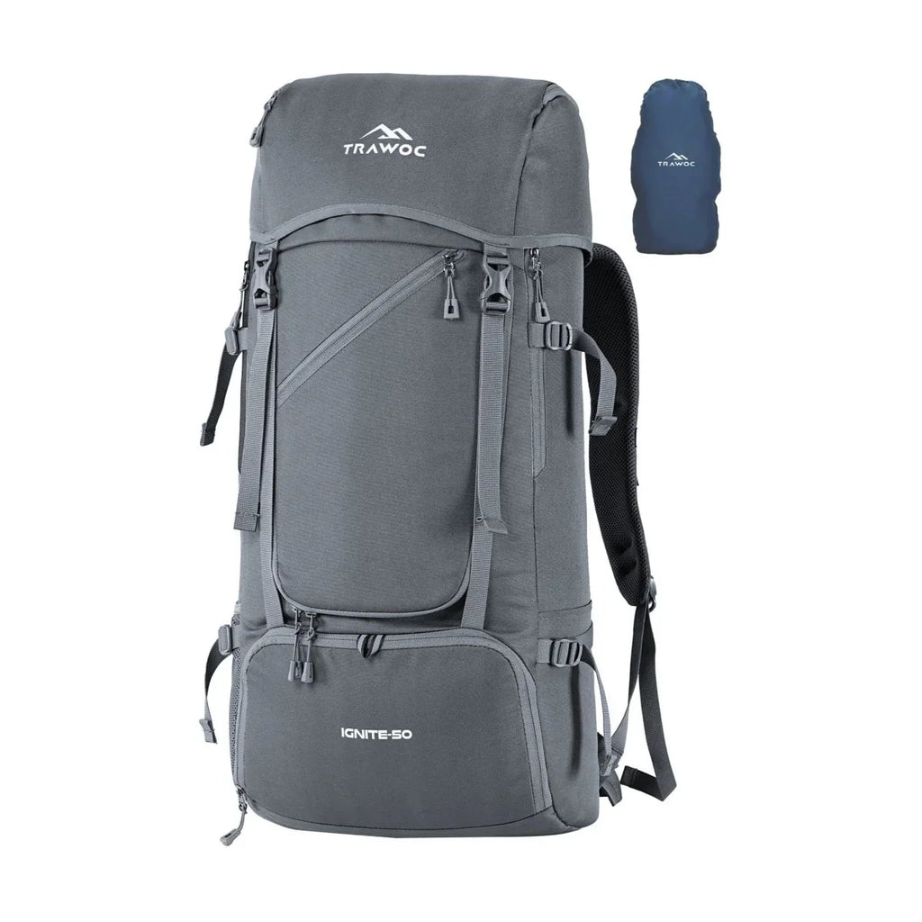 IGNITE 50 L travel Bag Front & Top Open Backpack with Rain Cover and Shoe Compartments